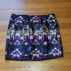 Forever 21 sequence skirt.
